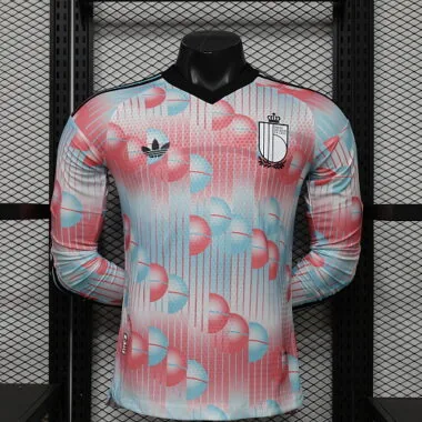 2026 Player Belgium Away Long Sleeve Kit World Cup Cheap Football Jersey Wholesale Yupoo
