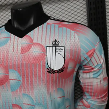 2026 Player Belgium Away Long Sleeve Kit World Cup Cheap Football Jersey Wholesale Yupoo