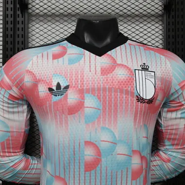 2026 Player Belgium Away Long Sleeve Kit World Cup Cheap Football Jersey Wholesale Yupoo