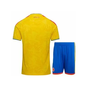 2026 Colombia Home Kit Jersey+Shorts World Cup Cheap Football Jersey Wholesale Yupoo