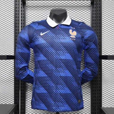 2026 Player France Home Long Sleeve Kit S-3XL World Cup Cheap Football Jersey Wholesale Yupoo