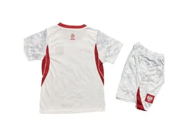 2026 Kids Poland Home Kit World Cup Cheap Football Jersey Wholesale Yupoo