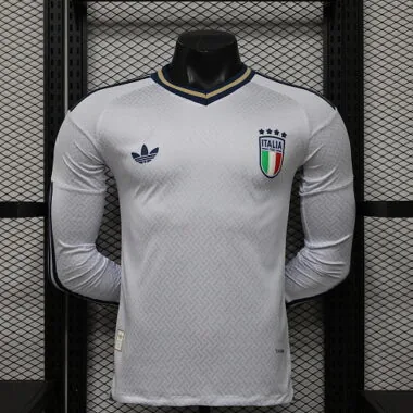 2026 Player Italy Away Long Sleeve Kit S-3XL World Cup Cheap Football Jersey Wholesale Yupoo