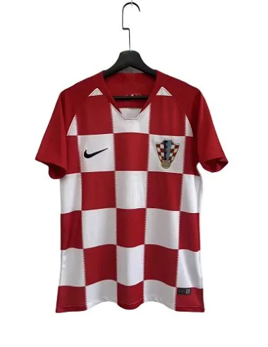 2018 Retro Croatia Home Kit World Cup Cheap Football Jersey Wholesale Yupoo