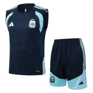 2026 Argentina Sleeveless Training Kits Tracksuits World Cup Cheap Jersey Wholesale Yupoo