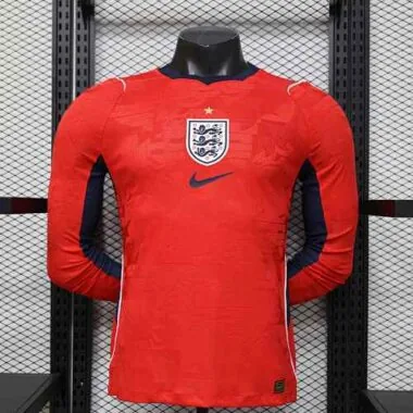 2026 Player England Away Long Sleeve Kit S-3XL World Cup Cheap Football Jersey Wholesale Yupoo