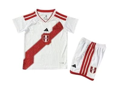 2026 Kids Peru Home Kit World Cup Cheap Football Jersey Wholesale Yupoo