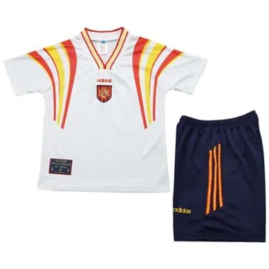 1996 Retro Kids Spain Third Away Kit World Cup Cheap Football Jersey Wholesale Yupoo