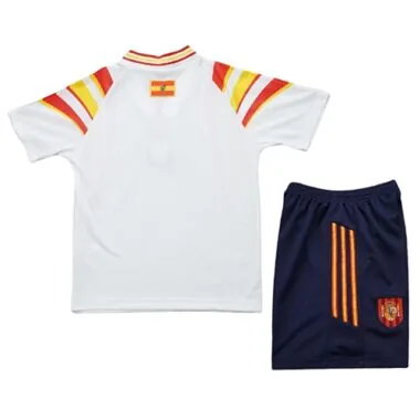 1996 Retro Kids Spain Third Away Kit World Cup Cheap Football Jersey Wholesale Yupoo