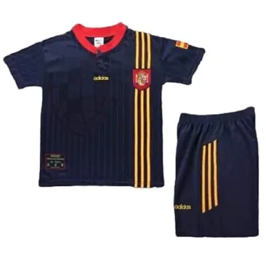 1996 Retro Kids Spain Away Kit World Cup Cheap Football Jersey Wholesale Yupoo