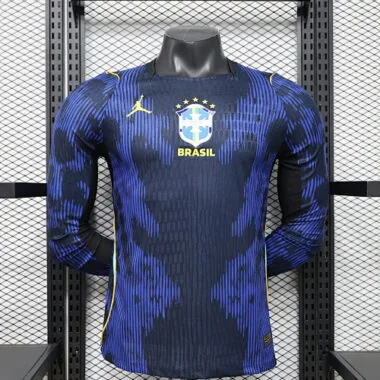 2026 Player Brazil Away Long Sleeve Kit S-3XL World Cup Cheap Football Jersey Wholesale Yupoo