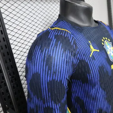 2026 Player Brazil Away Long Sleeve Kit S-3XL World Cup Cheap Football Jersey Wholesale Yupoo