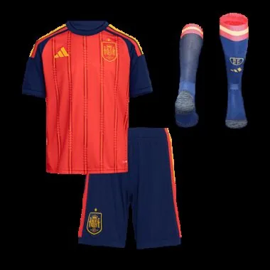 2026 Kids Spain Home Kids Full Kit World Cup Cheap Football Jersey Wholesale Yupoo