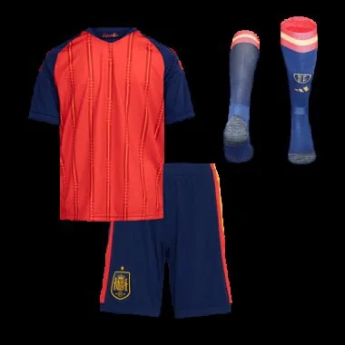 2026 Kinderen Spanje Thuiswedstrijd Volledige uitrusting WK Goedkoop voetbalshirt Groothandel Yupoo