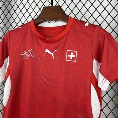 2026 Kids Switzerland Home Kit World Cup Cheap Football Jersey Wholesale Yupoo