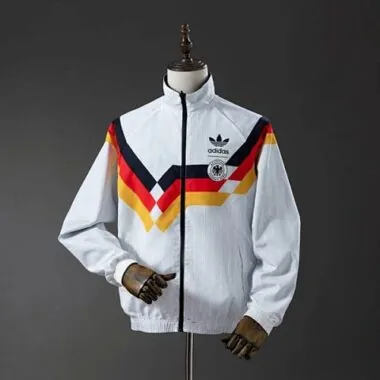 1990 Germany Retro Reversible Double-Sides Windbreaker Jacket S-3XL