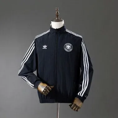 1990 Germany Retro Reversible Double-Sides Windbreaker Jacket S-3XL