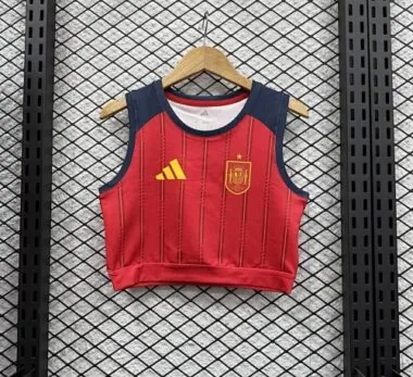 2026 Spain Women#039;s Vest Home Kit S-XL Cheap Football Jersey Wholesale Yupoo