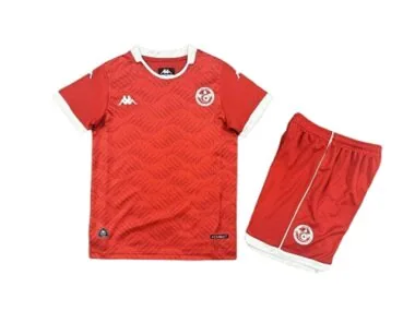 2026 Kids Tunisia Home Kit World Cup Cheap Football Jersey Wholesale Yupoo