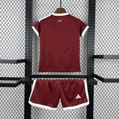 2026 Kids Qatar Home Kit World Cup Cheap Football Jersey Wholesale Yupoo