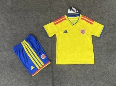 2026 Kids Colombia Home Kit World Cup Cheap Football Jersey Wholesale Yupoo