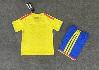 2026 Kids Colombia Home Kit World Cup Cheap Football Jersey Wholesale Yupoo