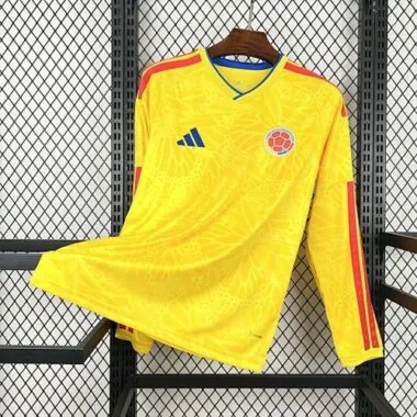 2026 Colombia Home Long Sleeve Kit S-4XL World Cup Cheap Football Jersey Wholesale Yupoo