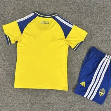 2026 Kids Sweden Home Kit World Cup Cheap Football Jersey Wholesale Yupoo