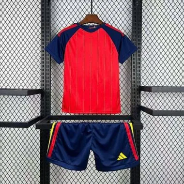 2026 Kids Spain Home Kit World Cup Cheap Football Jersey Wholesale Yupoo