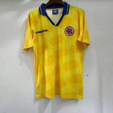 1994 Retro Colombia Home Kit Cheap Football Jersey Wholesale Yupoo