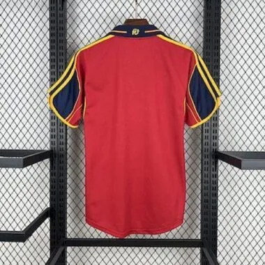 1998 Retro Spain Home Kit Cheap Football Jersey Wholesale Yupoo