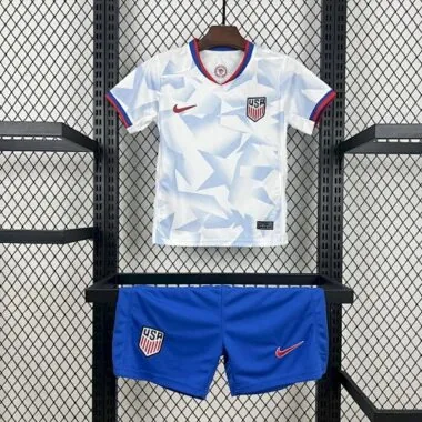 2025 Kids USA Home Kit Cheap Football Jersey Wholesale Yupoo