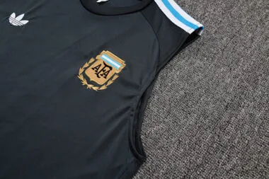 2025 Argentina Sleeveless Training Kits Tracksuits Cheap Football Jersey Wholesale Yupoo