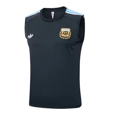 2025 Argentina Sleeveless Training Kits Tracksuits Cheap Football Jersey Wholesale Yupoo