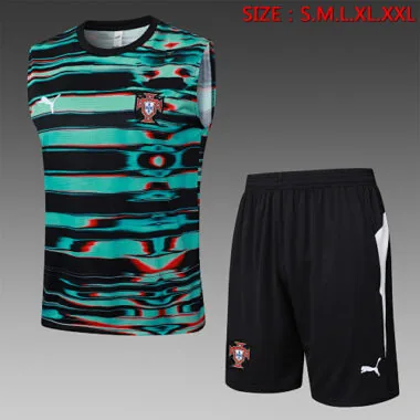 2025 Portugal Sleeveless Training Kits Tracksuits Cheap Football Jersey Wholesale Yupoo