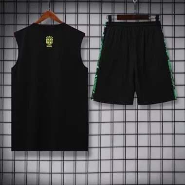 25-26 Brazil Green Jesus Training Kits Football Vest Suits Cheap Football Jersey Wholesale Yupoo