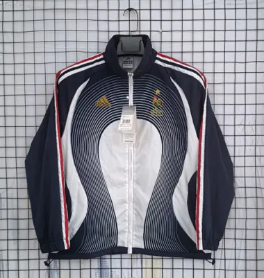 06-07 France Retro Windbreaker Jacket Cheap Football Jersey Wholesale Yupoo