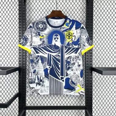 2025 Brazil Jesus Special Edition Kit S-XXL Cheap Football Jersey Wholesale Yupoo