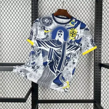 2025 Brazil Jesus Special Edition Kit S-XXL Cheap Football Jersey Wholesale Yupoo