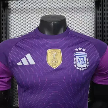 2025 Player Argentina Purple Goalkeeper Kit S-XXL Cheap Football Jersey Wholesale Yupoo