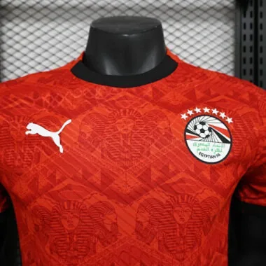 24-25 Players Egypt Home Kit Cheap Football Jersey Wholesale Yupoo