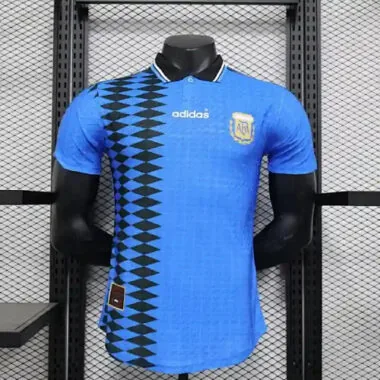 1994 Retro Player Argentina Away Kit Cheap Football Jersey Wholesale Yupoo