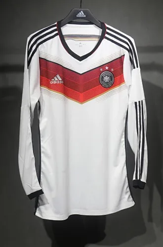 2014 Retro Player Germany Home Kit Long Sleeve Cheap Football Jersey Wholesale Yupoo