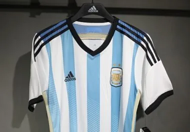 2014 Retro Player Argentina Home Kit Cheap Football Jersey Wholesale Yupoo