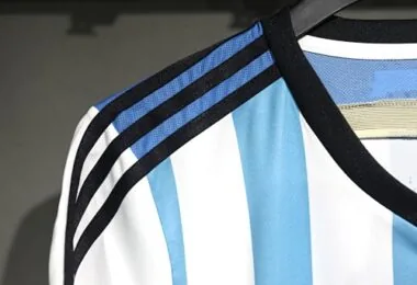 2014 Retro Player Argentina Home Kit Cheap Football Jersey Wholesale Yupoo