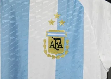 2022 Retro Player Argentina Home Kit With Three Stars Cheap Football Jersey Wholesale Yupoo