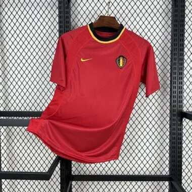 Retro 2000 Belgium Home S-XXL Cheap Football Jersey Wholesale Yupoo