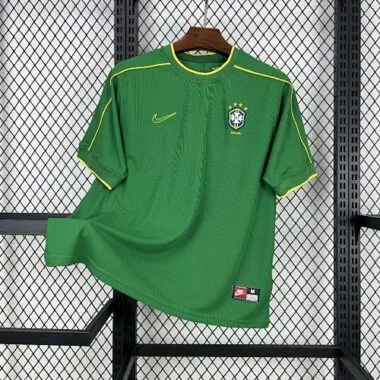 Retro 1998 Brazil Goalkeeper S-XXL Cheap Football Jersey Wholesale Yupoo