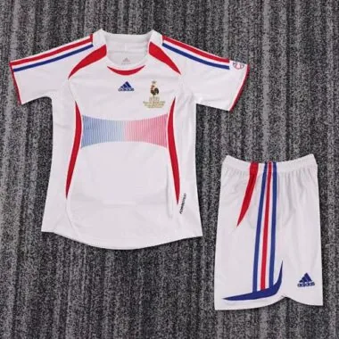 2006 Retro Kids France Away Kit