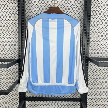 2006 Retro Long Sleeves Argentina Home S-XXL